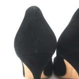 Manolo Blahnik BB Pointed Toe Pumps Black Suede Size 36