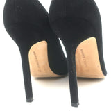 Manolo Blahnik BB Pointed Toe Pumps Black Suede Size 36