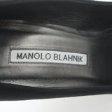 Manolo Blahnik BB Pointed Toe Pumps Black Suede Size 36