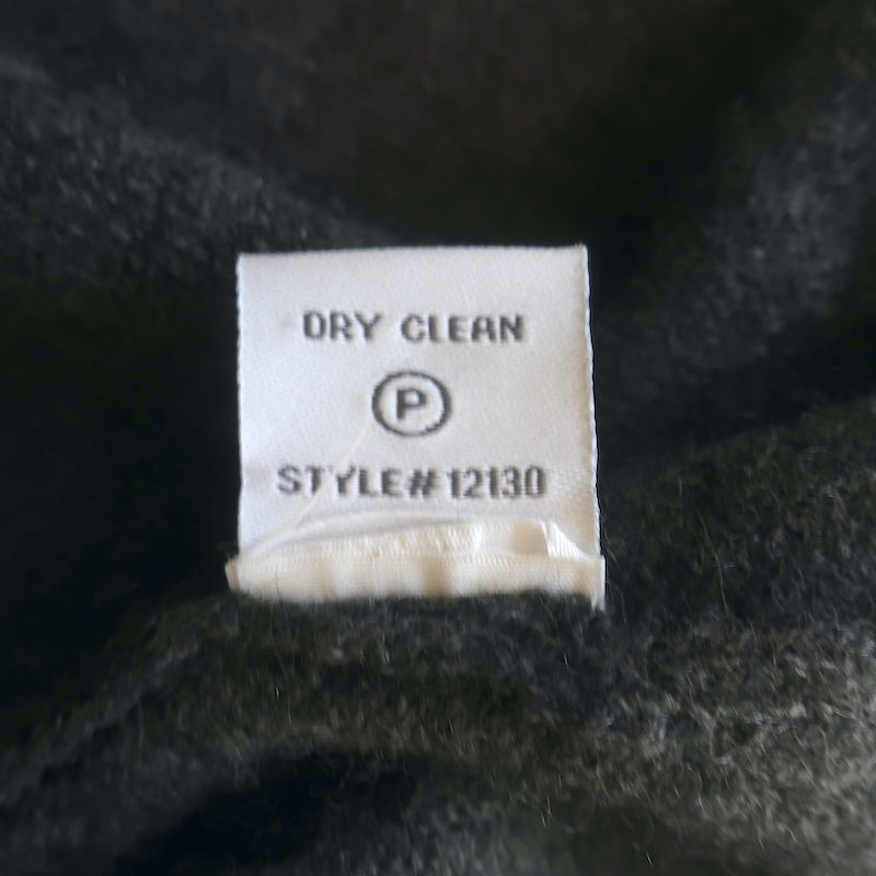 360 Accessoire Cashmere Asymmetric Poncho Dark Gray
