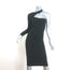 Helmut Lang Asymmetric Cutout Dress Black Seamless Jersey Size Extra Small/Small