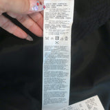 Emporio Armani Belted Maxi Coat Black Textured Virgin Wool Size 36