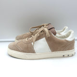 Valentino Flycrew Low Top Sneakers Blush Suede Size 38.5