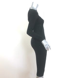 Helmut Lang Asymmetric Cutout Dress Black Seamless Jersey Size Extra Small/Small