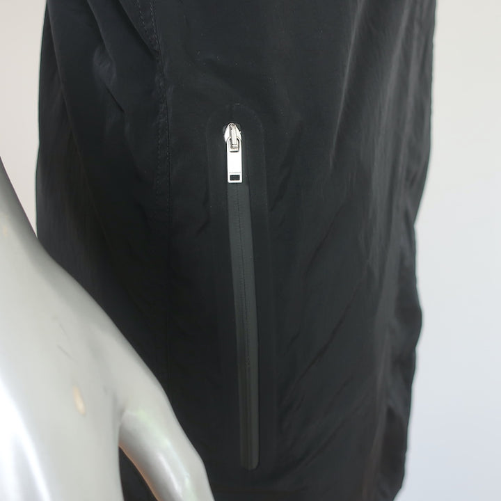 Jil Sander Packaway Sleeveless Midi Dress Black Nylon Size 36
