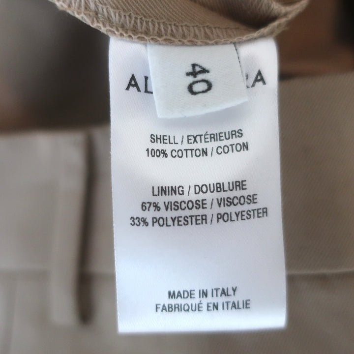 Altuzarra Dash Barrel-Leg pants Sz 40, three-quarter view