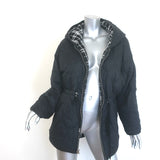 Maje Gangzidamo Reversible Hooded Tweed Jacket Black/White Size 0 NEW