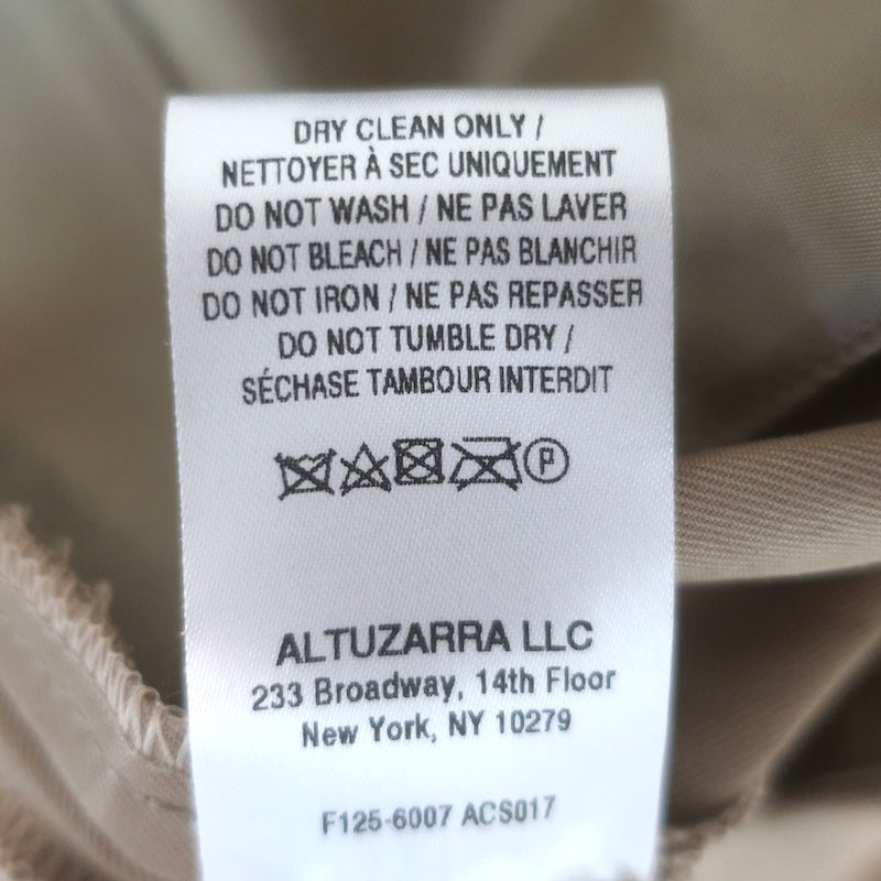 Altuzarra Dash Barrel-Leg pants Sz 40, hem detail