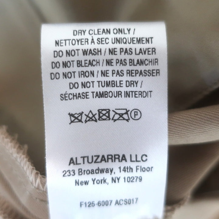 Altuzarra Dash Barrel-Leg pants Sz 40, hem detail