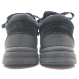 Chanel 22S CC Low Top Sneakers Black Suede & Nylon Size 39