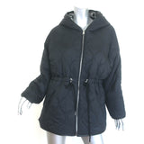 Maje Gangzidamo Reversible Hooded Tweed Jacket Black/White Size 0 NEW