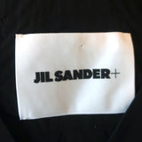 Jil Sander Packaway Sleeveless Midi Dress Black Nylon Size 36