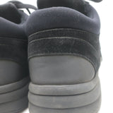 Chanel 22S CC Low Top Sneakers Black Suede & Nylon Size 39