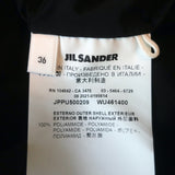 Jil Sander Packaway Sleeveless Midi Dress Black Nylon Size 36