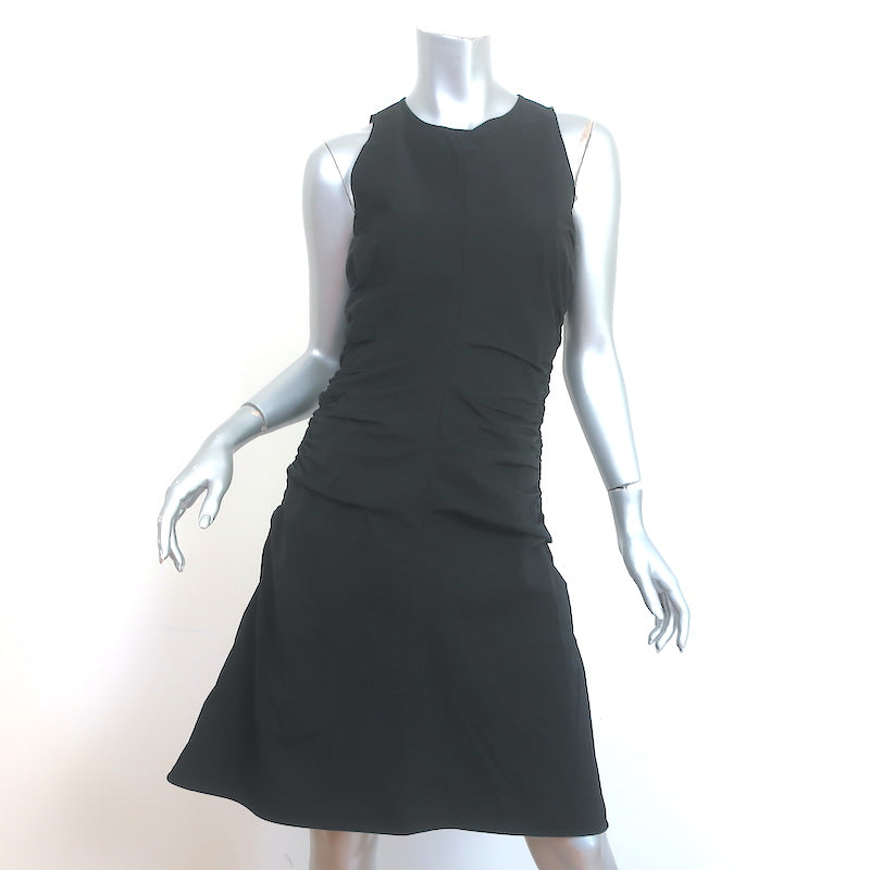 Bottega Veneta Ruched Fit & Flare Mini Dress Black Stretch Nylon Size Celebrity Owned Bottega Veneta Ruched Fit & Flare Mini Dress Black Stretch Nylon Size Celebrity Owned