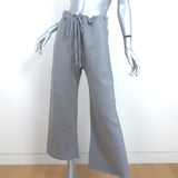 Nili Lotan Kiki Cropped Sweatpants Light Gray Size Medium