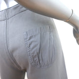 Nili Lotan Kiki Cropped Sweatpants Light Gray Size Medium