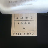 Emilio Pucci Crisscross Off the Shoulder Top Black Stretch Jersey Size US 10