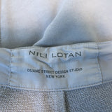 Nili Lotan Kiki Cropped Sweatpants Light Gray Size Medium