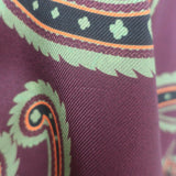 Etro Kesa Open-Front Jacket Burgundy Paisley/Floral Print Silk Twill Size Medium
