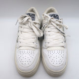 Off-White c/o Virgil Abloh 3.0 Off Court Low Top Sneakers White Leather Size 37