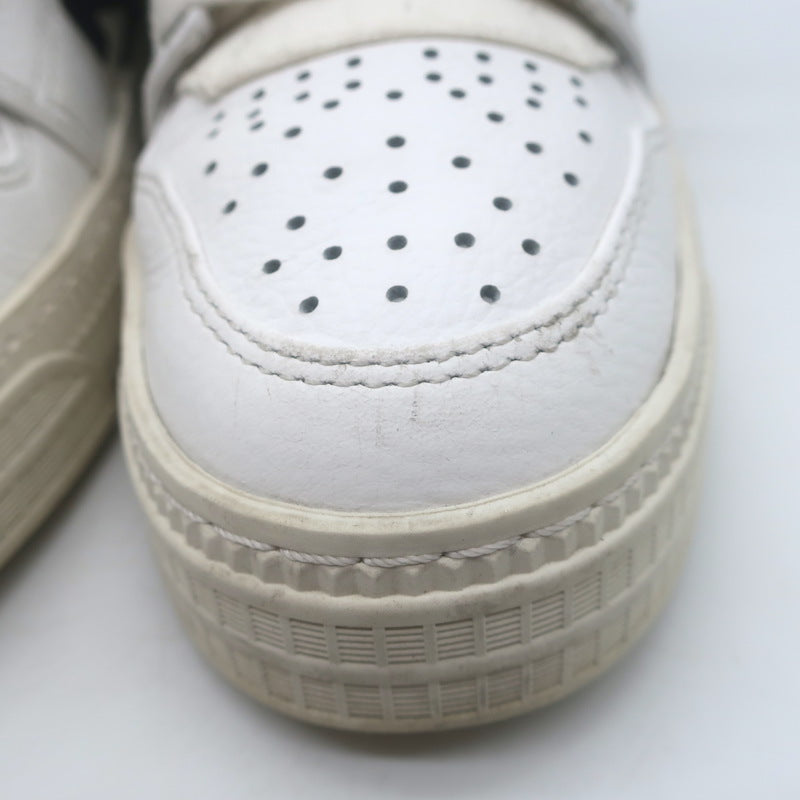 Off-White c/o Virgil Abloh 3.0 Off Court Low Top Sneakers White Leather Size 37