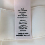 Cinq a Sept Kerry Rhinestone Pin Cropped Pants White Crepe Size 2 NEW