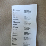 Maje Gicoco Belted Scarf Coat Camel Embroidered Double-Faced Wool Size 34 NEW