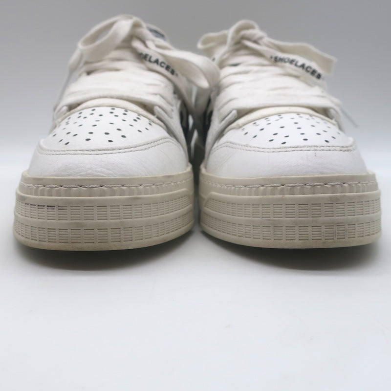 Off-White c/o Virgil Abloh 3.0 Off Court Low Top Sneakers White Leather Size 37