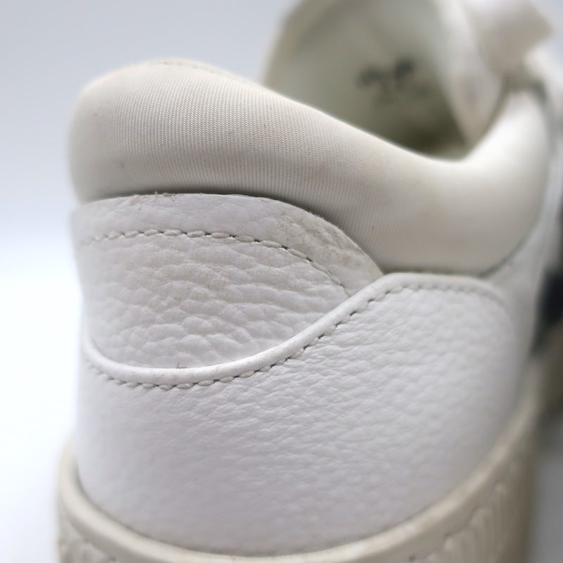 Off-White c/o Virgil Abloh 3.0 Off Court Low Top Sneakers White Leather Size 37