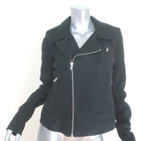 Rick Owens Stooges Suede Biker Jacket Black Size US 14