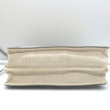 Balenciaga Logo Pochette Cream Canvas & Gray Leather Small Crossbody Bag