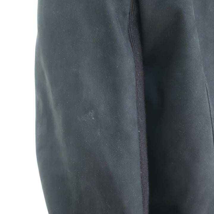 Rick Owens Stooges Suede Biker Jacket Black Size US 14