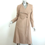 Ted Baker Rose Midi Wrap Coat Camel Wool-Cashmere Size 1 NEW