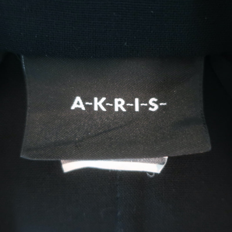 Akris Temptation Stand-Collar Blazer Black Wool Size US 4 One-Button Jacket