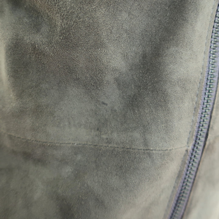 Vince Suede Motorcycle Jacket Olive Size Medium