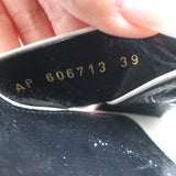 Saint Laurent Bianca Knotted Platform Sandals Cream Leather Size 39