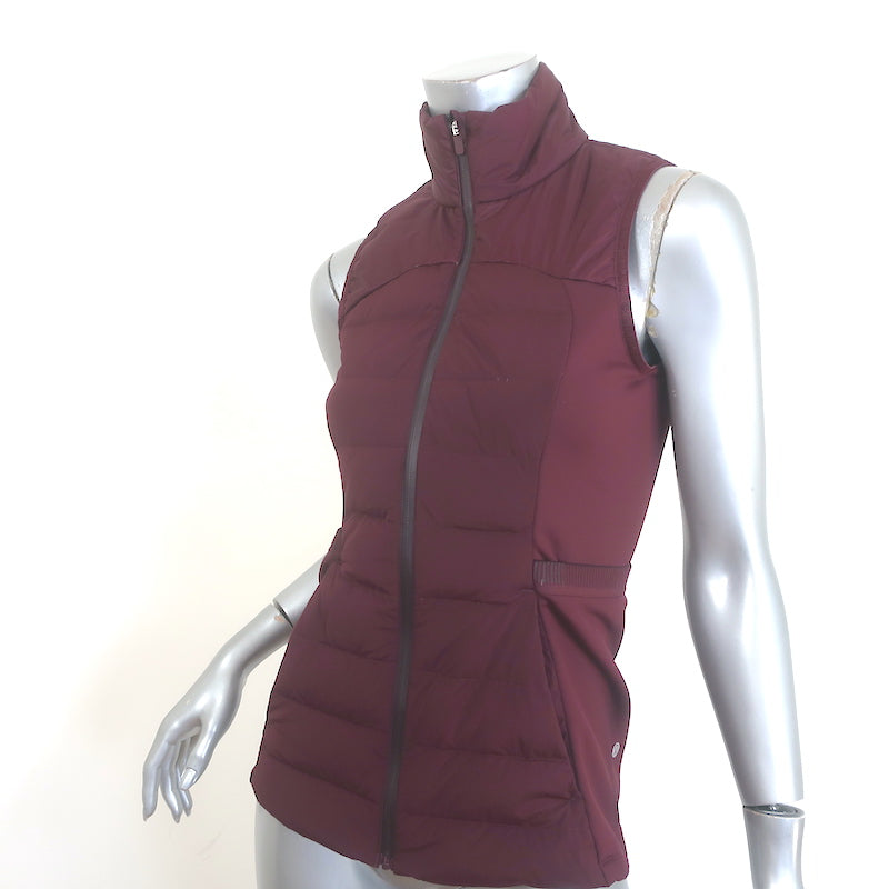 Lululemon Down for It All Vest Merlot Size 4