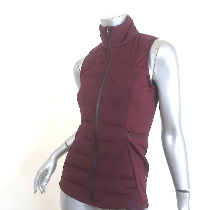 Lululemon Down for It All Vest Merlot Size 4