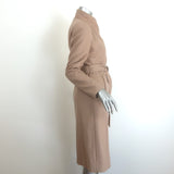 Ted Baker Rose Midi Wrap Coat Camel Wool-Cashmere Size 1 NEW