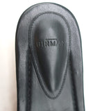 Alexandre Birman Wood Clog Sandals Clarita Black Woven Leather Size 37.5