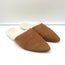 Jenni Kayne Shearling-Lined Mules Brown Suede Size 38 Pointed Toe Flats