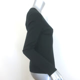 Michael Kors Collection Cashmere V-Neck Sweater Black Size Medium