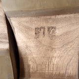 Alexandre Birman Wood Clog Sandals Clarita Black Woven Leather Size 37.5