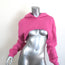 Alo Shrug It Off Cropped Hoodie Pink Fleece Medium