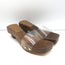Cult Gaia Nia PVC Wood Sandals Size 37.5 Platform Slides
