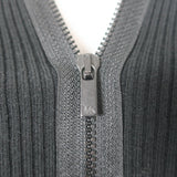 Michael Kors Half-Zip Sweater Black Stretch Wool Ribbed Knit Size Medium