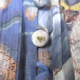 Zimmermann Botanica Tie-Neck Swing Blouse Lavender Butterfly Print Silk Size 1