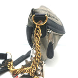 Balenciaga Souvenir XS Belt Bag Gray Logo Jacquard Canvas