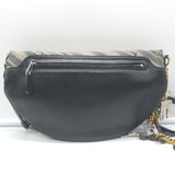 Balenciaga Souvenir XS Belt Bag Gray Logo Jacquard Canvas